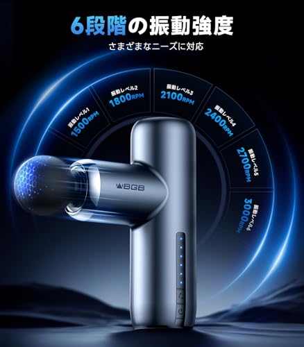 筋膜リリースガン 【実力派トレ一ナ一監修】ハンディガン きんまくリリース電動ガン 業界最小型 超軽量320g 6段階超強力振動 8mm深層振幅 静音 Type-C急速充電 最大12時間連続使用 ミニサイズで携帯に便利 プレゼント最適 アタッチメント4種付属 収納ポーチ&日本語取扱説明書付き 黒