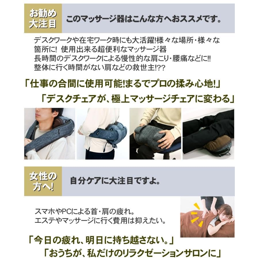 マルチマッサージャー【マッサージ器 首 肩コリ 肩こり に凄いと話題】肩もみ フジ医療器 マイリラ 肩もみ MRL-M1 足用 ふくらはぎ 腰 肩コリ 肩こり 首 医療機器のネックマッサージャー MRL-M1（IB）（カラー：インディゴブルー） &ツボ王くつ型セット NIC 人気 ランキング上位