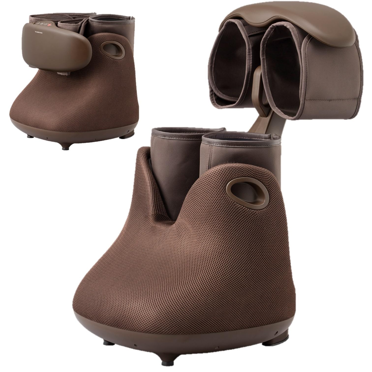 スライヴ フットマッサージャー 「足全体をエアーの力でマッサージ ＋ 足裏はローラーで刺激」 MD-8761 ブラウン 管理医療機器