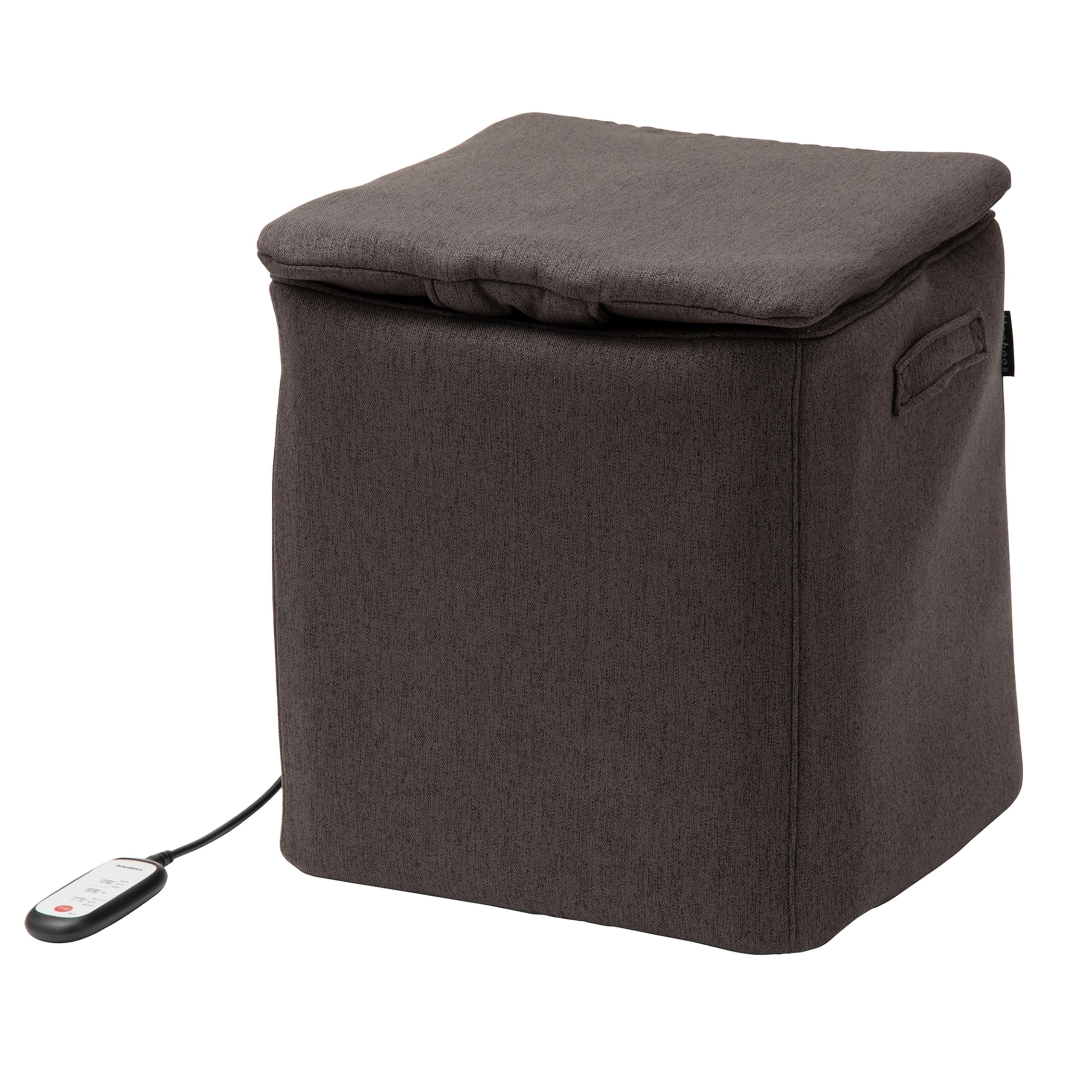 スライヴ Hogbees ホグビーズ 「クッションスツール型のエアーフットマッサージャー、足先からふくらはぎまで包み込むようにほぐす」 マッサージャー CMD-7000 グレー 管理医療機器